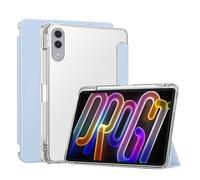 Funda for Tableta Adecuada for Lenovo Yoga Tab 2025, Cubierta Trasera de TPU TB710FU de 11,1 Pulgadas con suspensión automática y Ranura for bolígrafo(Sky Blue)