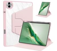 Funda for Tableta con Soporte Giratorio de 360 Grados, Compatible con Huawei Honor Pad 10 de 12,1 Pulgadas HEY3-W00 W10 2025, con portalápices.(Pink)