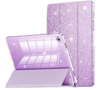 Funda for Tableta Estrellada Compatible con Samsung Galaxy Tab A9/A11 Plus 11 Pulgadas SM-X210 SM-X230 Cubierta Trasera acrílica con activación automática(Purple,A11 Plus 11")