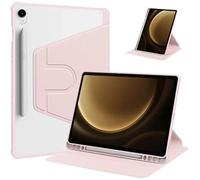 Funda for Tableta giratoria 360 Adecuada for Samsung Galaxy Tab S10 S9 FE 10,9 SM-X520 SM-X510 con portalápices(Pink,S10 FE)