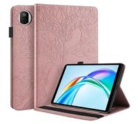 Funda for Tableta Huawei Honor Pad X7 de 8,7" (JMS-W09, JMS-L09 2025), con diseño de árbol en Relieve y función Atril.(Rose Gold)
