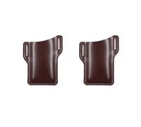 Funda for teléfono for Hombre, Funda for móvil, con Lazo, cinturón, riñonera, Accesorios de Cuero, Cartera for, Bolsa for Correr, Bolsas Viaje for Acampar(2PCS Dark Brown)