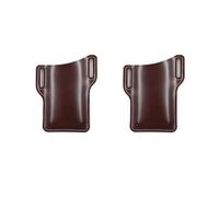 Funda for teléfono for Hombre, Funda for móvil, con Lazo, cinturón, riñonera, Accesorios de Cuero, Cartera for, Bolsa for Correr, Bolsas Viaje for Acampar(2PCS Dark Brown)