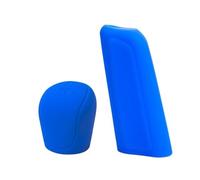 Funda Freno De Mano 2 Uds Universal Manual De Silicona Pomo Palanca Cambios Cubierta Collares Cambio Marchas Agarre Freno Mano Coche Cubiertas(Blue)