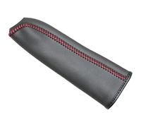 Funda Freno De Mano Cubiertas de handbrake automóviles uso estuche for mazda 6 2007-2015 empuñaduras mano cuero genuino hilo negro/rojo(Red)