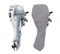 Funda Fueraborda Funda Motor Fueraborda - Cubierta Motor Fueraborda Para Barcos Con 420D Tarea Pesada Tela De Oxford + PVC Revestimiento, Waterproof (Plata,60-90HP)