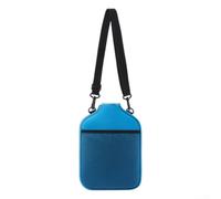Funda funcional de neopreno para pala de pickleball con cierre de cremallera, almacenamiento de bolas de malla y diseño de correa de transporte (azul)