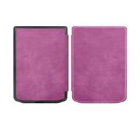 Funda Funda Compatible con Pocketbook Verse Lite de 6 Pulgadas el Lector electrónico, Funda Delgada con función de Encendido y Apagado automático. Protección contra caídas(Purple)