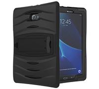 Funda Galaxy Tab A 10.1 Híbrido Tres Capas PC + Silicona Funda Carcasa a Prueba de Golpes Kickstand Robusto Defender Cover para Samsung Galaxy Tab A 10.1 SM-T585(T580/T580N) (Negro)