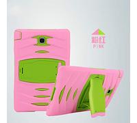 Funda Galaxy Tab A 8.0 Híbrido Tres Capas PC + Silicona Funda Carcasa con Kickstand Robusto Defender Cover para Samsung Galaxy Tab A 8.0 (Rosa)