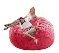 Funda Gigante para puf, sin Relleno. Funda Extragrande de Piel sintética para puf. Funda para sofá o sillón con Almacenamiento.