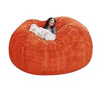 Funda Gigante para sillón Tipo puf Funda Gigante de Piel sintética para sillón Tipo puf para Sala de Estar de Adultos Funda Grande y Redonda para sofá Cama (era Solo una Funda)