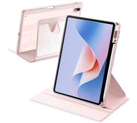 Funda Giratoria Compatible con Huawei MatePad 11.5 S 2024 con Soporte para Bolígrafo, Rotación de 360° Respaldo Clara, Auto Activación/Reposo, Rosa
