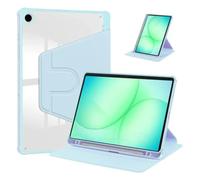 Funda giratoria compatible con Samsung Galaxy Tab A11 / A9 de 8,7 pulgadas | Cubierta de soporte trasero de acrílico con ranura Para lápiz Para SM-X130/X133/X135/X110/X115/X117(Sky blue)