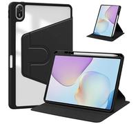 Funda giratoria de 360° de Piel sintética for Tablet Huawei MatePad 11.5 TXZ-W09 de 11,5" (Modelo 2025). Incluye Soporte y Ranura for lápiz.(Black)