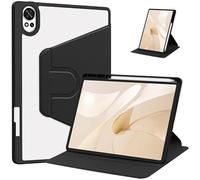 Funda giratoria de 360 Grados for Huawei MatePad 12X LRT-W09 2025, con Tapa Trasera de acrílico y portalápices.(Black)