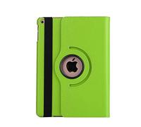 Funda giratoria de 360 Grados para Apple iPad 9.7, Nueva generación 2018, Tablet A1822 A1893, Carcasa con Soporte + lápiz Capacitivo + película Verde Verde