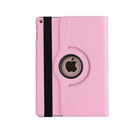 Funda giratoria de 360 Grados para Apple iPad 9.7, Nueva generación 2018, Tablet A1822 A1893, Carcasa con Soporte + lápiz Capacitivo + película Rosa Rosa