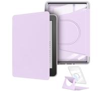 Funda giratoria de 360 grados para Kindle de 6 pulgadas (11ª generación-versión 2024, modelo n.º RS23CV), diseño magnético desmontable, cubierta protectora ajustable, parte trasera transparente con