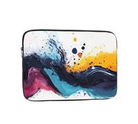 Funda giratoria para laptop de 17 pulgadas, diseño de acuarela, delgada y portátil, adecuada para viajes de oficina y desplazamientos