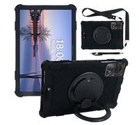 Funda Giratoria Retro Universal para Tablet De 11 Pulgadas Compatible con DOOGEE T30 Pro /T30S/T30E/T30SE, Blackview Tab 90 WiFi/Tab9 WiFi, TECLAST P50/T50HD, OUKITEL OT8/OT11 (Negro)
