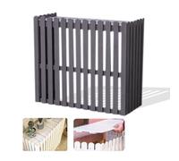 Funda grande de madera para aire acondicionado, cubierta exterior protectora para unidades de aire acondicionado, resistente a la intemperie, para uso en exteriores y diseño elegante