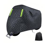 Funda Granizo Moto para Honda CB 400 T, Impermeable Almacenamiento Exterior con Orificio para Cerradura Funda Impermeable Manta antigranizo con Forro Suave Garaje