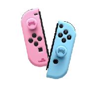 FR-TEC - Funda - FRE-TEC Tanooki, Para Nintendo Switch, Joy-Con, Izquierdo y derecho, Rosa, Azul + Grips