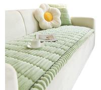 Funda gruesa lavable para sofás y sillones de esquina de cuero de 1 a 4 plazas, protector de mascotas en verde matcha (90 x 120 cm), protector de muebles elegante y fácil de limpiar