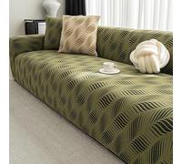 Funda gruesa para sofá de tamaño matrimonial, antideslizante, lavable, a prueba de polvo, apta para mascotas, tela duradera, fácil de cuidar, elegante decoración del hogar