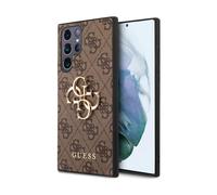 Funda Guess 4G Big Metal Logo Marrón - Galaxy S22 Ultra