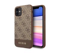 Funda Guess 4G Bottom Stripe Collection Marrón - iPhone 11