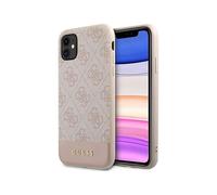 GUESS GUHCN61G4GLPI - Carcasa para iPhone 11 de 6,1" y 4G Stripe Collection