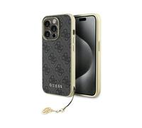 GUESS GUHCP15LGF4GGR - Carcasa rígida para iPhone 15 Pro de 6,1", Color Gris