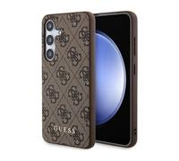 Funda Guess 4G Metal Oro Logo Marrón - Galaxy A55
