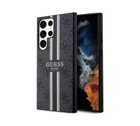 Funda Guess 4G Printed Stripe Negro - Samsung Galaxy S23 Ultra