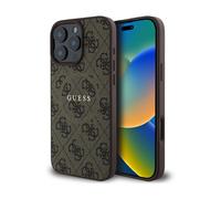 CG Mobile Guess Magsafe - Carcasa rígida de poliuretano 4G con logotipo clásico para iPhone 16 Pro, protección contra caídas, fácil de poner, diseño delgado y ligero, compatibilidad MagSafe para carga