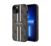 Funda Guess 4G Stripe Para Magsafe Marrón - iPhone 14 Plus