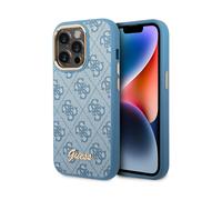 Funda Guess 4G Vintage Gold Logo, Azul - iPhone 14 Pro