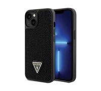 Funda Guess con logotipo triangular de strass, negra - iPhone 14