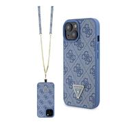 Funda Guess Crossbody 4G Metal Logo Azul - iPhone 15