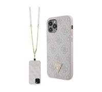 Funda Guess Crossbody 4G Metal Logo Rosa - iPhone 12 / 12 Pro