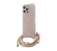 Funda Guess Crossbody Cord 4G Print - iPhone 15 Pro Rosa