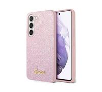 Funda Guess Galaxy S23, Rosa - Glitter Script TPU Cover