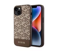 Funda Guess Gcube Stripes Para Magsafe Marrón - iPhone 14 Plus