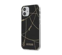 Funda Guess Gold Chain Negra - iPhone 12 Mini