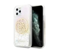 Funda Guess Gradient Liquid Glitter Circle Logo White - iPhone 11 Pro Max