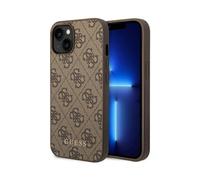 Funda Guess GUHCP14MG4GFBR 4G Metal Logo Oro Marrón - iPhone 14 Plus
