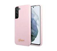 Guess GUHCS22MLSLMGLA - Carcasa para S22+ S906 (Silicona), diseño de Logotipo de Metal