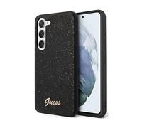 Funda Guess GUHCS23SHGGSHK Glitter Script Logo Negro - Galaxy S23